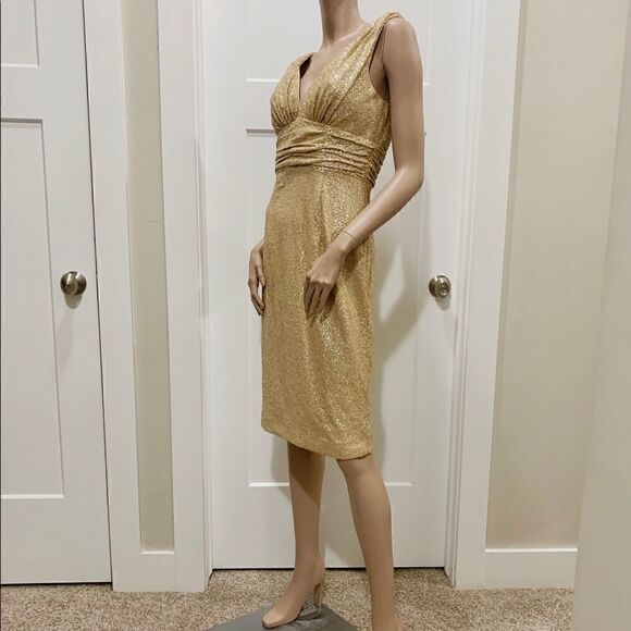 New Gorgeous Chiffon Sequins Cocktail Dress - Picture 8 of 15